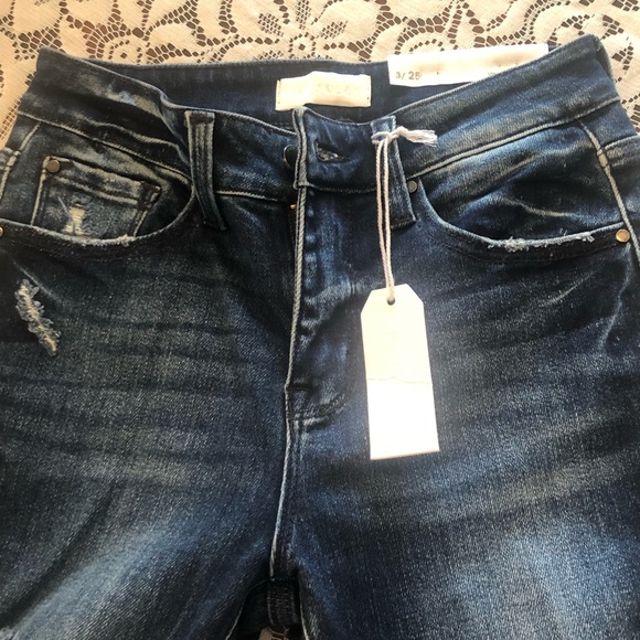 Petra 153 Distressed Flared Jeans - Picture 2 of 5